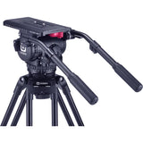 OZEN OZ-18CF2HDM AGILE 18M 100mm Fluid Head with Two-Stage Carbon Fiber Legs, Mid-Level Spreader & Case