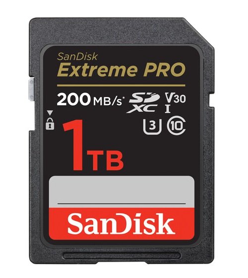 SanDisk Extreme Pro SD UHS I 1TB Card