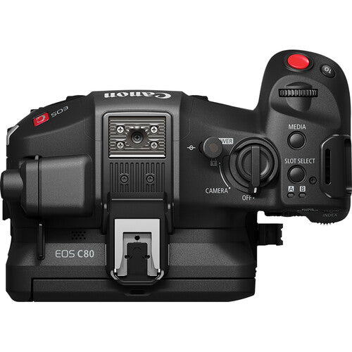Canon EOS C80 camera body on a white background
