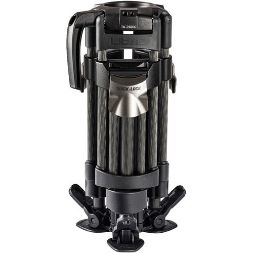 Libec TK-210QC 100mm Bowl 2-Stage Baby Carbon Fiber Tripod with Ground Spreader
