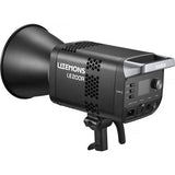 Photographic studio light with 'LiteMons' branding on a white background