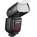 Godox camera flash on a white background