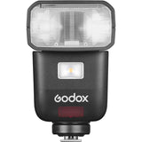 Godox camera flash on a white background