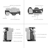Technical diagram of a camera mount with labeled parts on a white background
