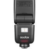 Godox camera flash on a white background