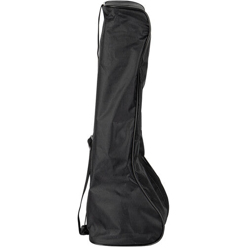 A tall, black hard-shell guitar or instrument carrying case shown from the side against a plain white background.