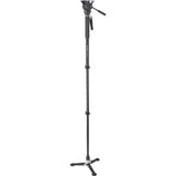 Libec Hands-Free Monopod Kit with TH-X Pan-and-Tilt Video Head and Bowl Clamp