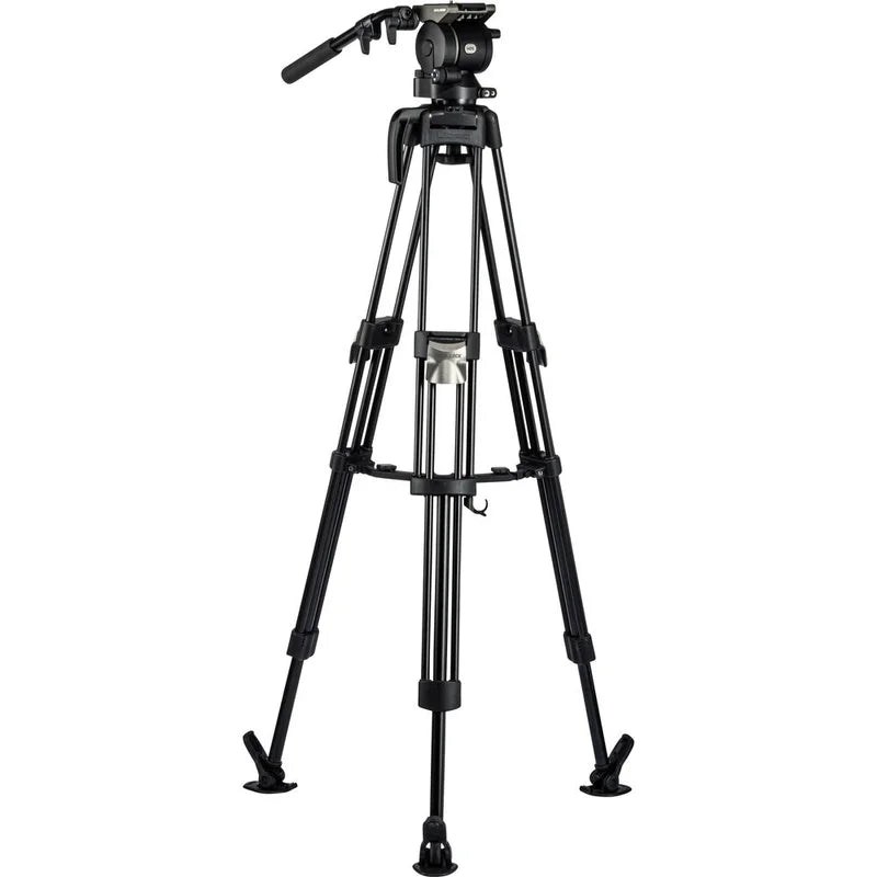 Libec HS-250MQ Tripod System with H25 Head, Mid-Level Spreader, Rubber Feet & Case