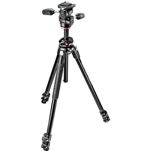 Manfrotto 290 Dual Aluminium 3-Section Tripod Kit with 804 3-Way Head