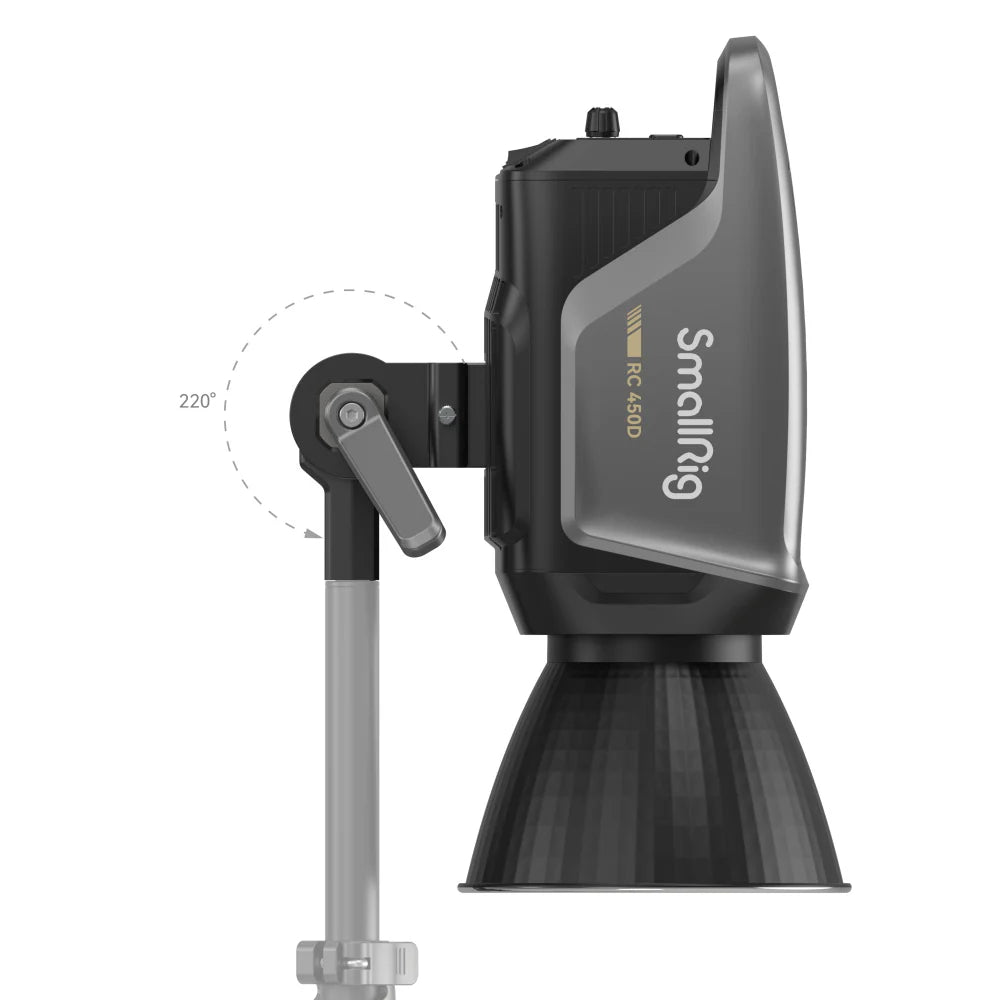 SmallRig RC450D Bowens mount LED video light close-up