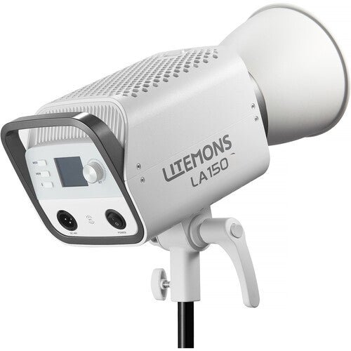 Studio light with 'LITEMONS LA300R' branding on a white background