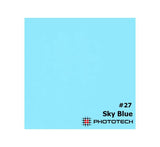 PhotoTech 180gsm seamless paper 2.7x10m Sky Blue