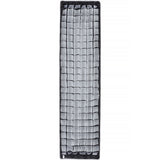 A rectangular studio backdrop with a black grid pattern, shown flat against a solid white background.