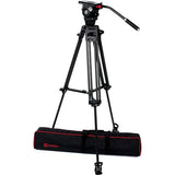 OZEN OZ-5CF2S Agile 5S S-Loc 75mm Fluid Head & 2-Stage Carbon Fiber Tripod System