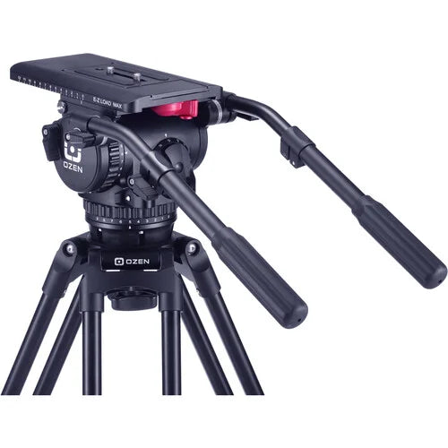 OZEN OZ-18CF2HDM AGILE 18M 100mm Fluid Head with Two-Stage Carbon Fiber Legs, Mid-Level Spreader & Case