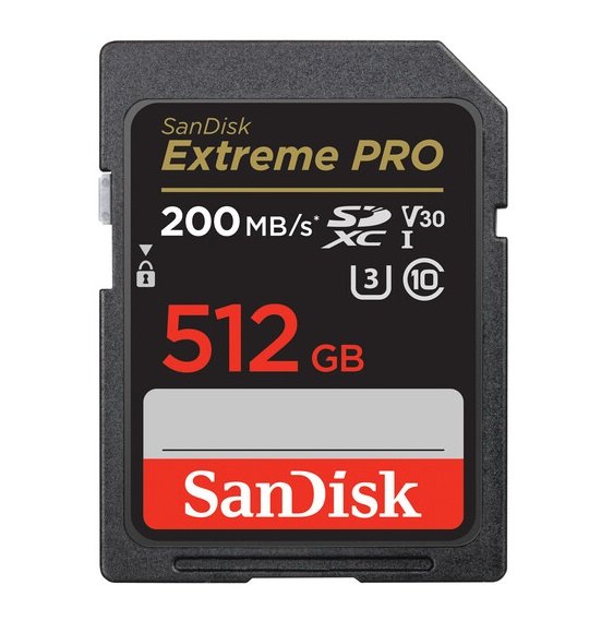 SanDisk Extreme Pro SD UHS I 512GB Card