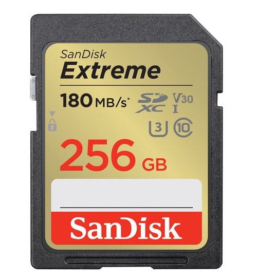 SanDisk Extreme SD UHS I 256GB Card