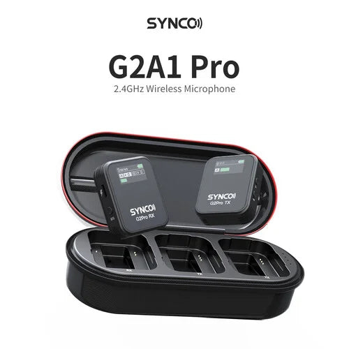 Synco G2A1 PRO Wireless Microphone System for Cameras and Smartphones (2.4 GHz)