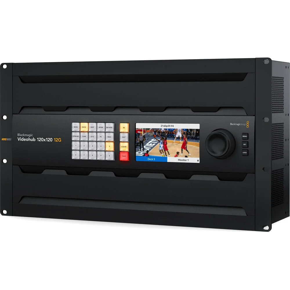 Blackmagic Design Videohub 120x120 12G Zero-Latency Video Router