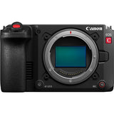 Canon camera body with screen on a white background