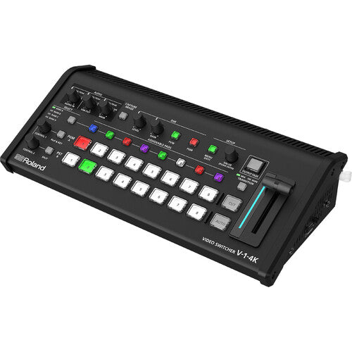Roland video switcher on a white background