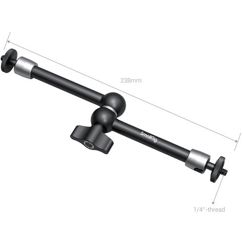 Camera bracket with measurement details on a white background