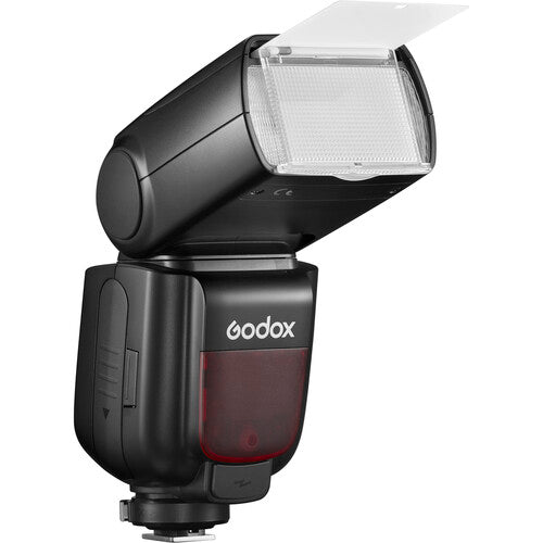 Godox camera flash on a white background