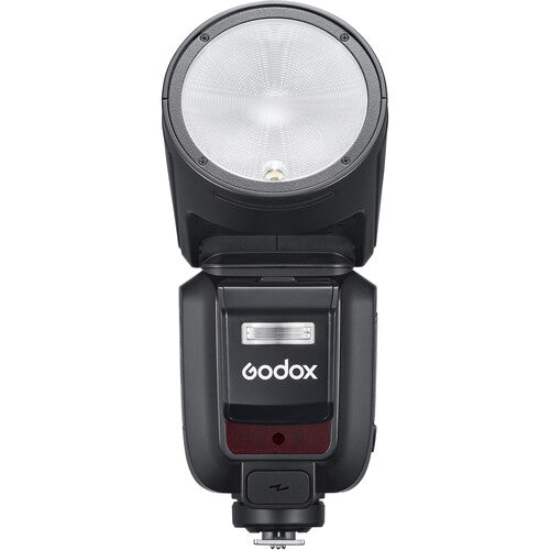 Godox camera flash on a white background