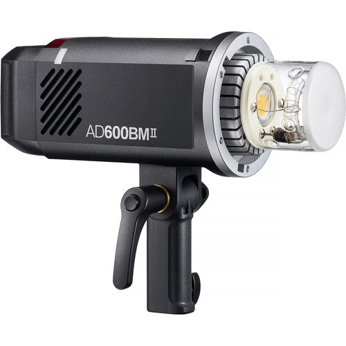 Studio light with 'AD600BM II' branding on a white background