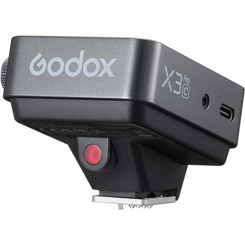 Godox X3C camera trigger on a white background