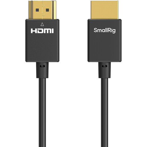 HDMI cable with one end labeled 'HDMI' and the other end labeled 'SmallRig' on a white background.