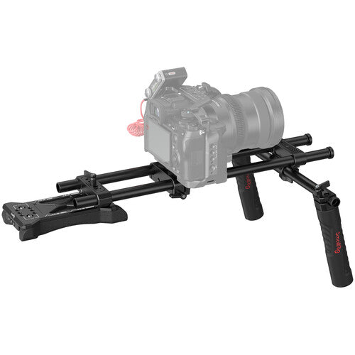 Camera with a slider on a white background