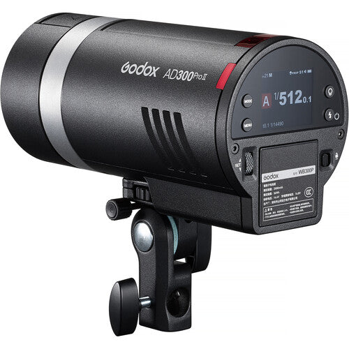 Godox AD300 Pro II flash unit on a white background