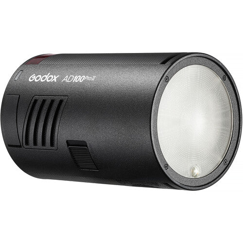 Godox AD100Pro flash light on a white background