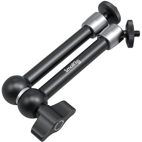 Black and silver camera tripod with 'Smallrig' branding on a white background