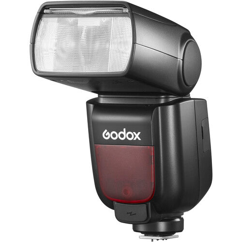 Godox camera flash on a white background