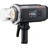 Godox studio flash light on a white background