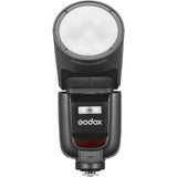 Godox camera flash on a white background