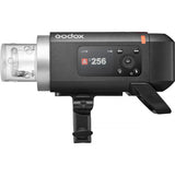 Godox camera flash unit on a white background