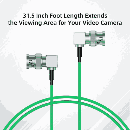 Accsoon XC-BNC-SDI-80-GR SDI Cable (80cm, Green) – High-Speed 3G/6G/12G SDI Video Transmission for Cameras, Monitors & Broadcast Gear