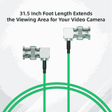 Accsoon XC-BNC-SDI-80-GR SDI Cable (80cm, Green) – High-Speed 3G/6G/12G SDI Video Transmission for Cameras, Monitors & Broadcast Gear