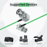 Accsoon XC-BNC-SDI-80-GR SDI Cable (80cm, Green) – High-Speed 3G/6G/12G SDI Video Transmission for Cameras, Monitors & Broadcast Gear