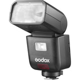Godox camera flash on a white background