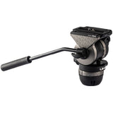 A Uzi Mounts DN60 Head fluid camera tripod head with a long handle, shown on a solid white background.