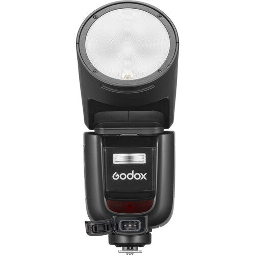 Godox camera flash on a white background