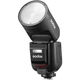 Godox camera flash on a white background