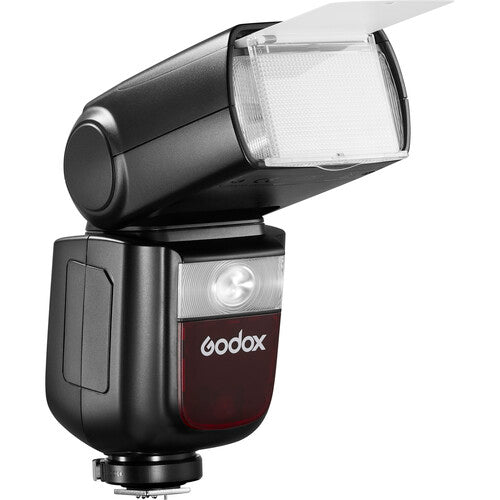 Godox camera flash on a white background