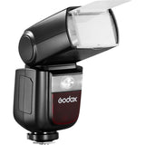Godox camera flash on a white background