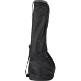 A tall, black hard-shell guitar or instrument carrying case shown from the side against a plain white background.