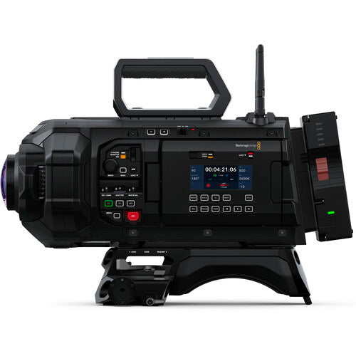 Blackmagic Design video camera on a white background